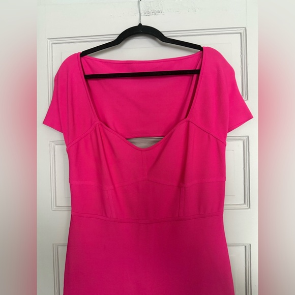 BCBG Elegant Pink bodycon Dress NWT size XL - Picture 3 of 8